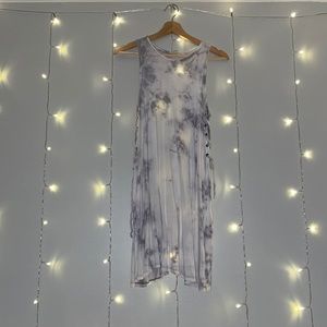 AE Gray Tie-Dye Shoelace Sundress